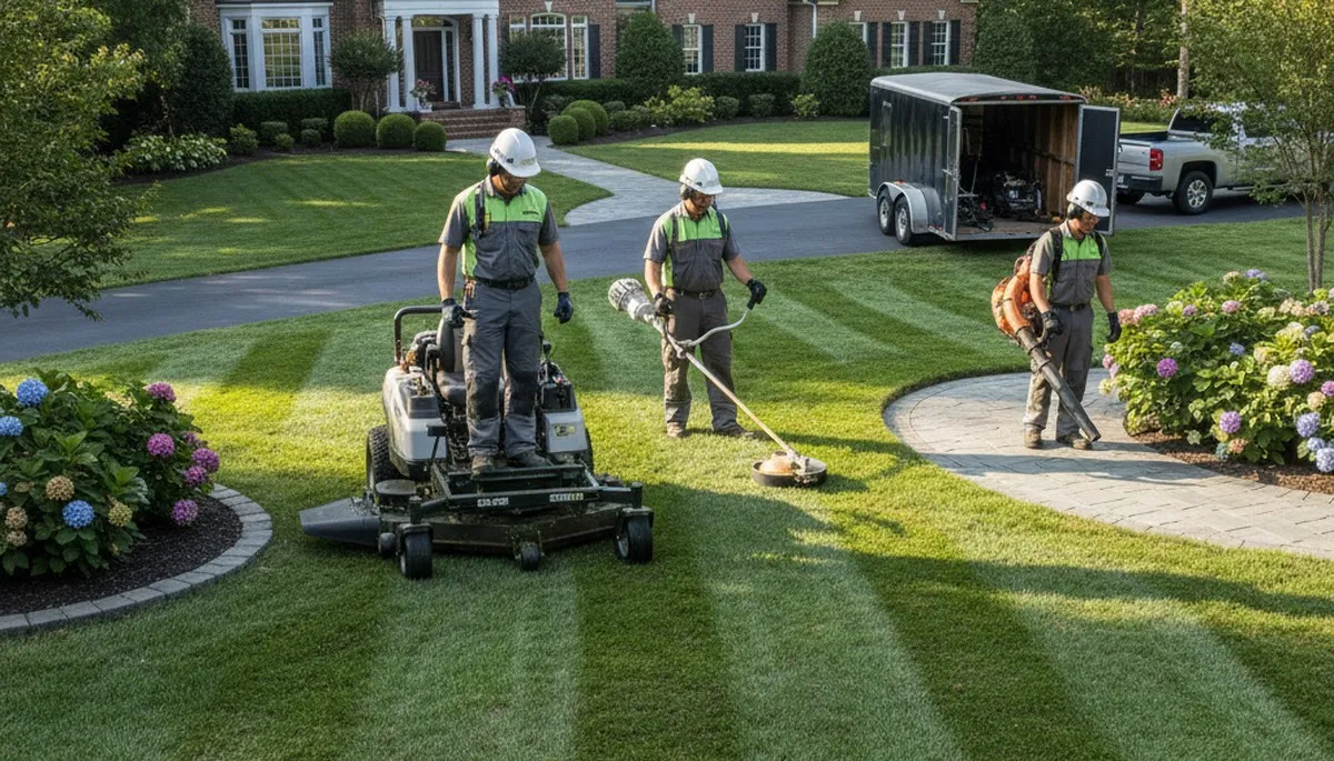 Milwaukee, WI tree service crew trimming and removing trees for residential yard care