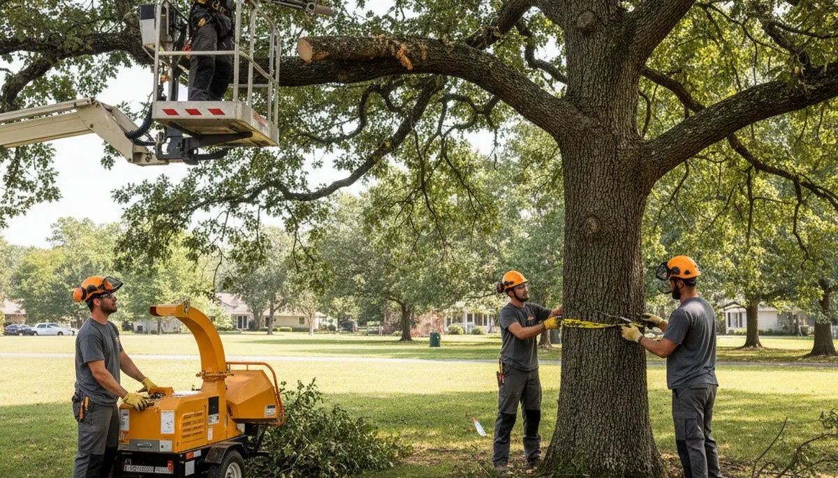 Milwaukee, WI arborist treating tree disease on a residential tree for healthier growth