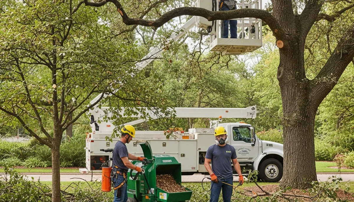 Milwaukee, WI arborist treating a diseased tree to improve tree health and prevent further damage