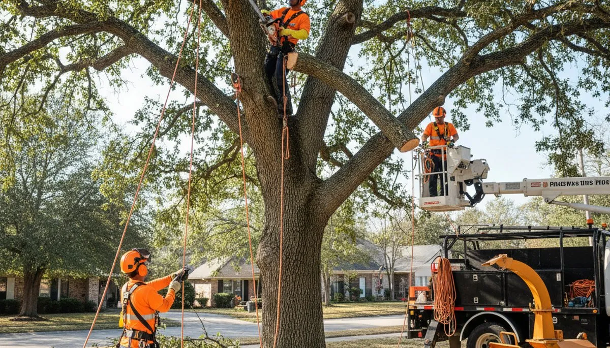 Milwaukee, WI tree removal crew safely removes hazardous trees for local homeowners