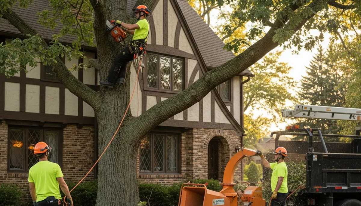 Milwaukee, WI tree removal crew providing professional tree service for local homeowners